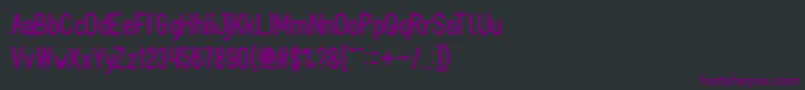 Bookmark Font – Purple Fonts on Black Background