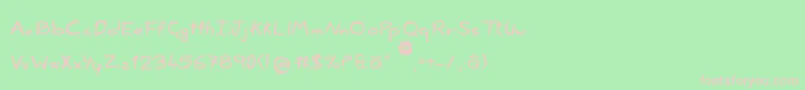 NonciclopediaBySabakuPiccolo Font – Pink Fonts on Green Background