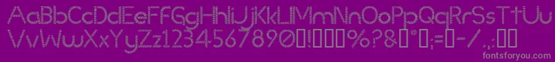 Slinked ffy Font – Gray Fonts on Purple Background