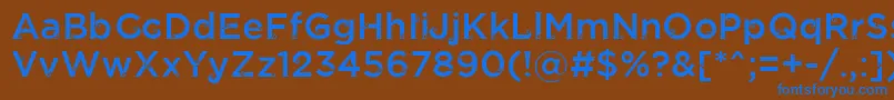 JathilanRegular Font – Blue Fonts on Brown Background