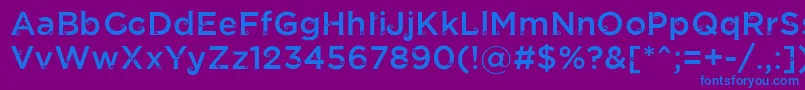 JathilanRegular Font – Blue Fonts on Purple Background