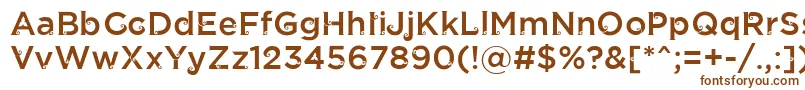 Czcionka JathilanRegular – brązowe czcionki na białym tle