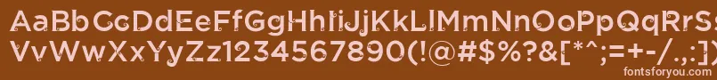 Шрифт JathilanRegular – розовые шрифты на коричневом фоне