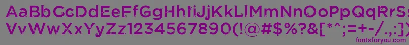 フォントJathilanRegular – 紫色のフォント、灰色の背景