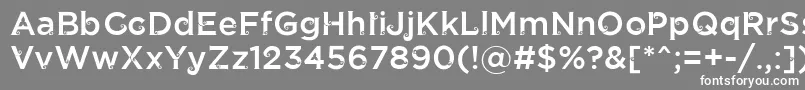 フォントJathilanRegular – 灰色の背景に白い文字