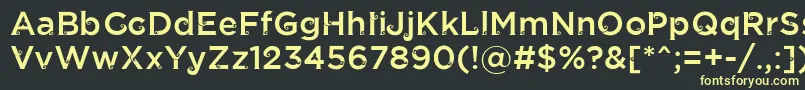 フォントJathilanRegular – 黒い背景に黄色の文字