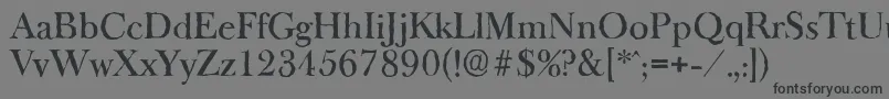 BaskeroldantiqueMediumRegular Font – Black Fonts on Gray Background