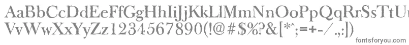 Шрифт BaskeroldantiqueMediumRegular – серые шрифты