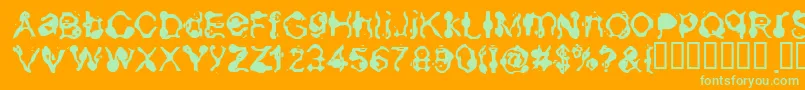 More about Aneurysm Font Aneurysm Font – Green Fonts on Orange Background