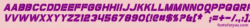 CoulsonCondensedItalic Font – Purple Fonts on Pink Background