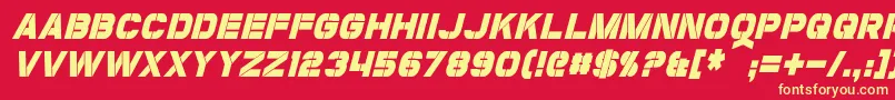 CoulsonCondensedItalic Font – Yellow Fonts on Red Background