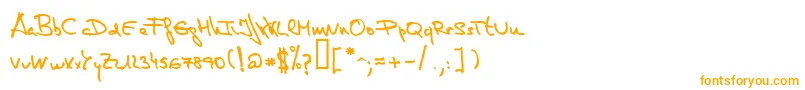 フォントDeManu1Medium – オレンジのフォント