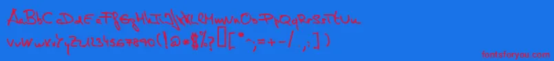 Подробнее о шрифте DeManu1Medium Шрифт DeManu1Medium – красные шрифты на синем фоне