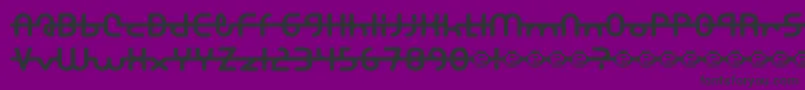 A.Lewis Font – Black Fonts on Purple Background