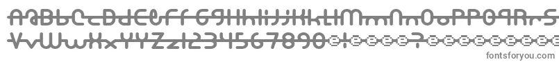 フォントA.Lewis – 白い背景に灰色の文字