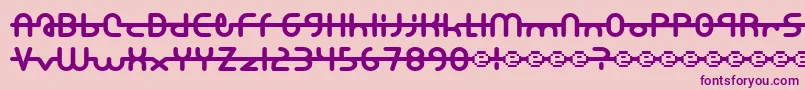 A.Lewis Font – Purple Fonts on Pink Background