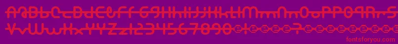A.Lewis Font – Red Fonts on Purple Background