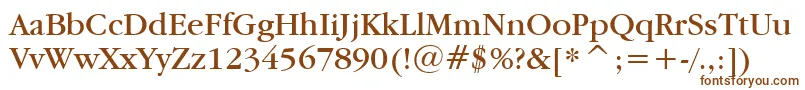 Garamdn Font – Brown Fonts on White Background