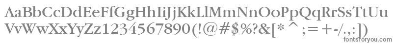 Garamdn Font – Gray Fonts on White Background
