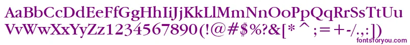 Garamdn Font – Purple Fonts on White Background