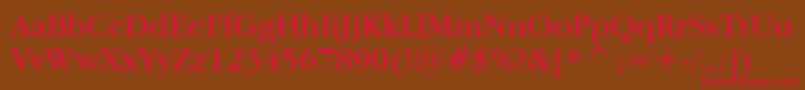 Garamdn Font – Red Fonts on Brown Background