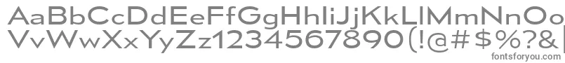 MesmerizeExBk-fontti – harmaat kirjasimet valkoisella taustalla