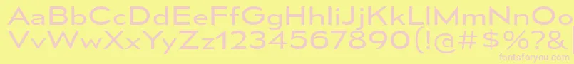 MesmerizeExBk Font – Pink Fonts on Yellow Background