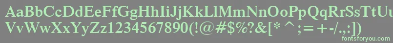 More about Dutch801SemiBoldBt Font Dutch801SemiBoldBt Font – Green Fonts on Gray Background