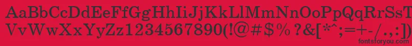 School ffy Font – Black Fonts on Red Background