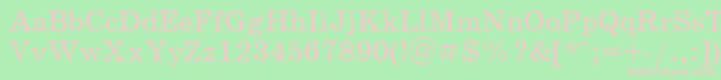School ffy Font – Pink Fonts on Green Background