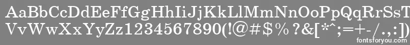 フォントSchool ffy – 灰色の背景に白い文字