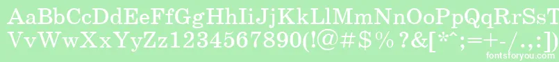 School ffy Font – White Fonts on Green Background