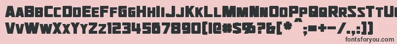 JhiaxusBold Font – Black Fonts on Pink Background