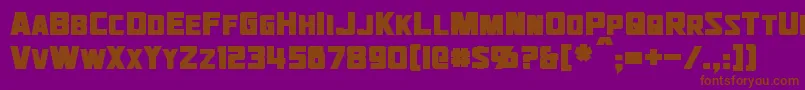 JhiaxusBold Font – Brown Fonts on Purple Background