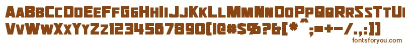 JhiaxusBold-fontti – ruskeat fontit valkoisella taustalla