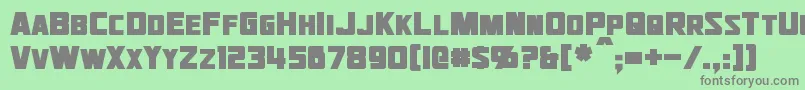 JhiaxusBold Font – Gray Fonts on Green Background