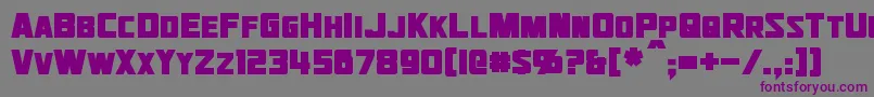JhiaxusBold Font – Purple Fonts on Gray Background
