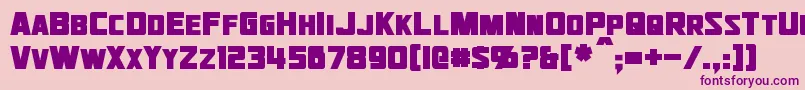 JhiaxusBold Font – Purple Fonts on Pink Background