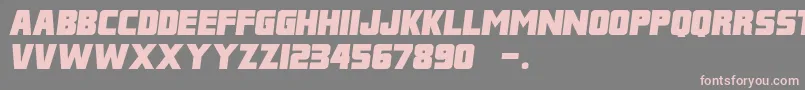 FranklinItalicM54 Font – Pink Fonts on Gray Background