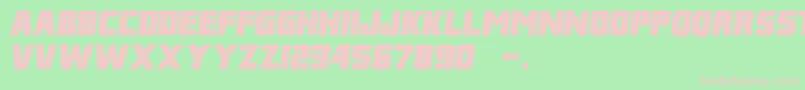 FranklinItalicM54 Font – Pink Fonts on Green Background