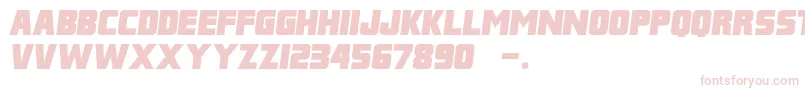 FranklinItalicM54 Font – Pink Fonts on White Background