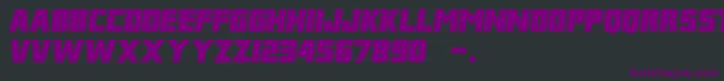 FranklinItalicM54 Font – Purple Fonts on Black Background