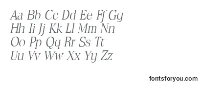 ToledoserialLightItalic Font