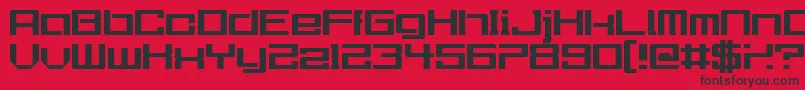 Urgently Font – Black Fonts on Red Background