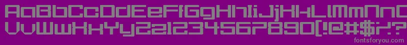 Urgently Font – Gray Fonts on Purple Background