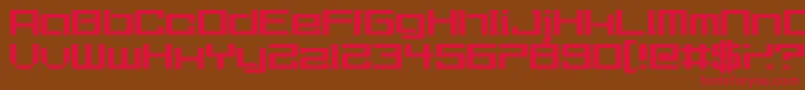 Urgently Font – Red Fonts on Brown Background