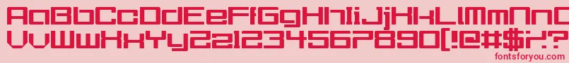 Urgently Font – Red Fonts on Pink Background