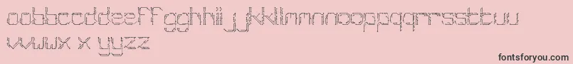 Chiptype Font – Black Fonts on Pink Background