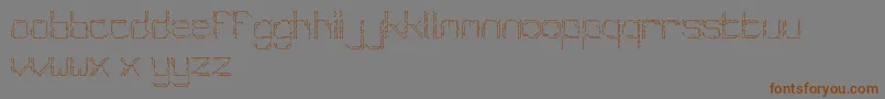 Chiptype Font – Brown Fonts on Gray Background