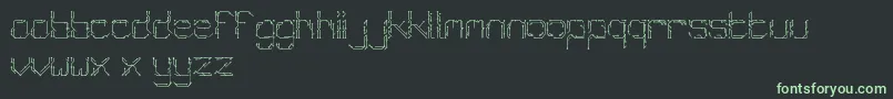 Fonte Chiptype – fontes verdes em um fundo preto
